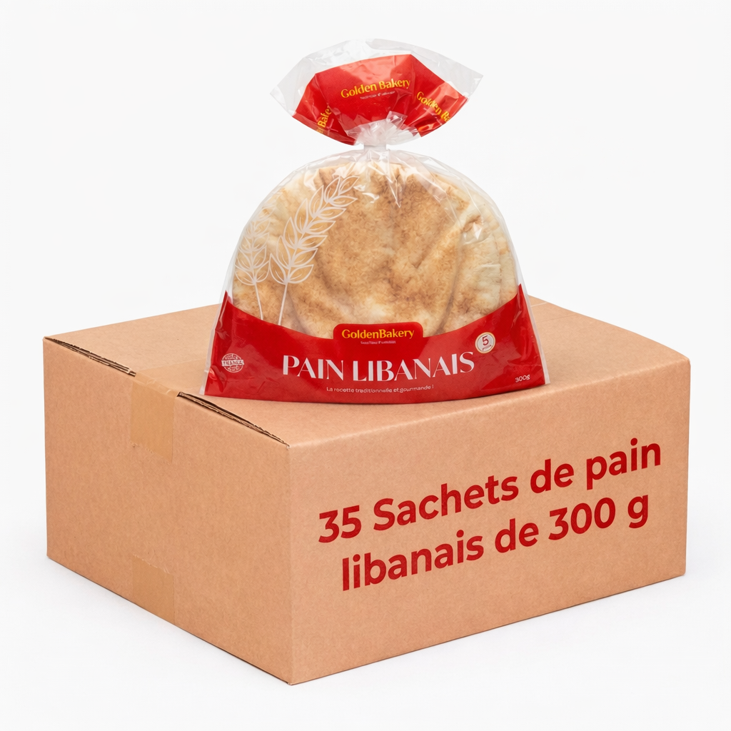 [CP35] Carton 35 sachets 300g pains libanais 